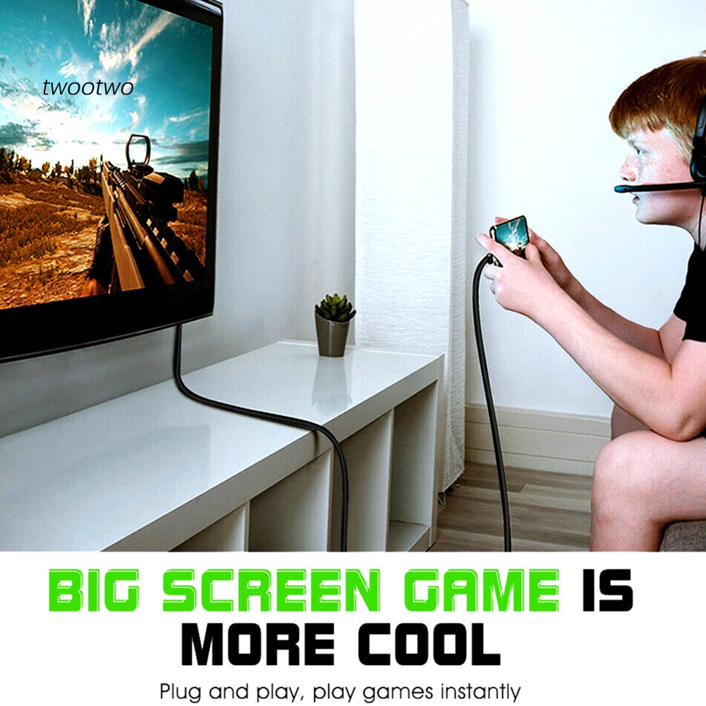 Haio| Dây Cáp Chuyển Đổi USB Type C Sang HDMI 1080P Dài 1m Cho Samsung Android