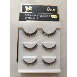 Lông mi 3D, lông mi chồn (3D-07)