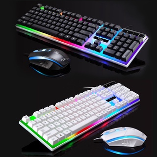 Bàn Phím Gaming Kèm Chuột Có Đèn Led 7 Màu G21, Phím Giả Cơ Led Siêu Đẹp Chuyên Chơi Game, Văn Phòng Cho PC Và Laptop