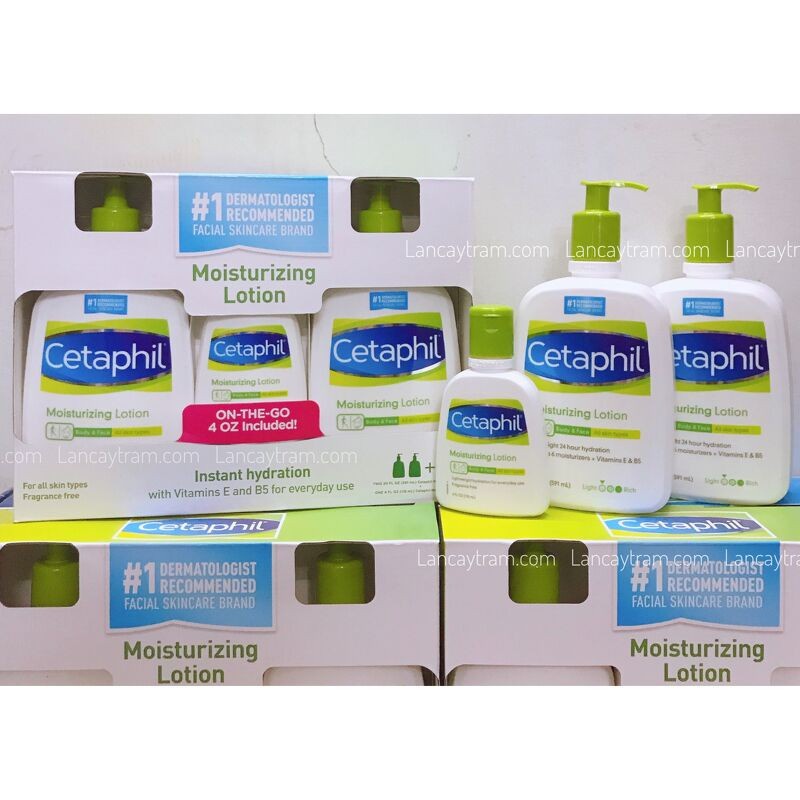 Set 3 Dưỡng Thể Cetaphil Moisturizing Lotion – Mỹ | Siêu Thị Mới