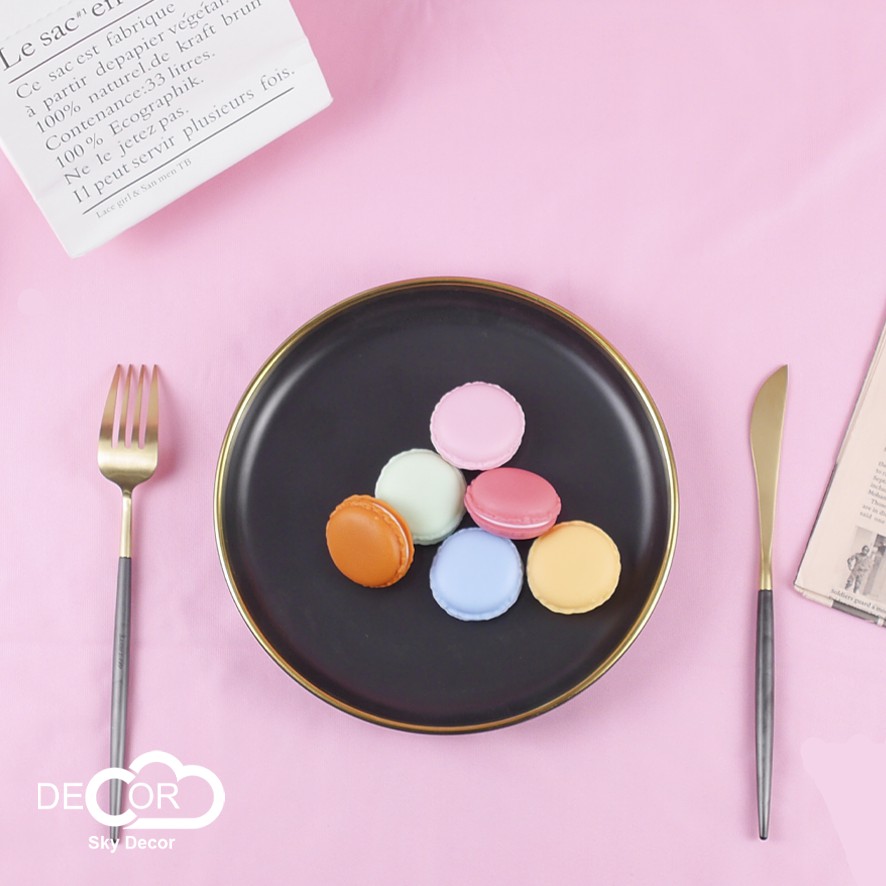 Mô hình bánh macaron trang trí, làm hộp đựng trang sức, nữ trang, đồ chơi - Sky Decor