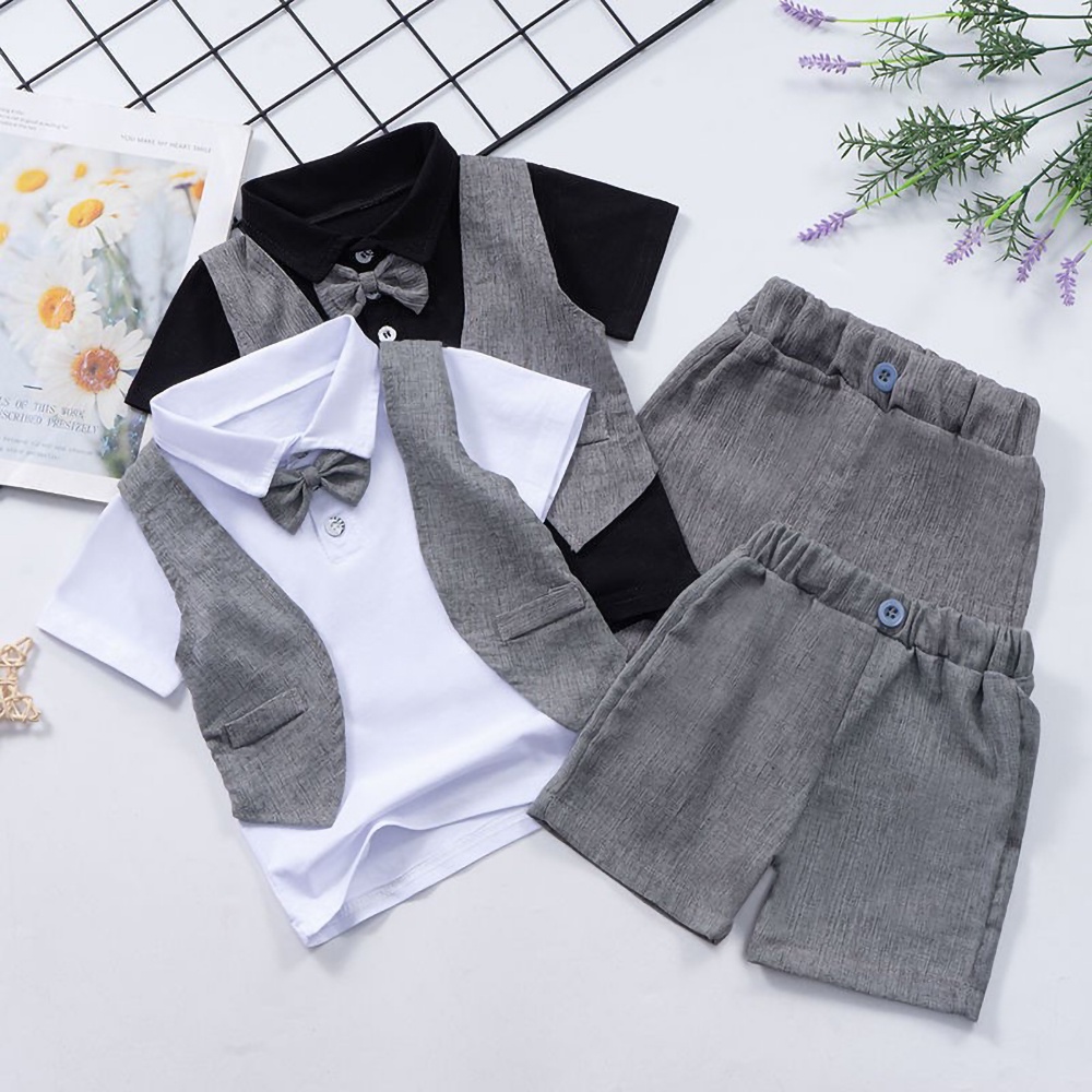 Set bé trai Quần áo bé trai chất liệu vải siêu mịn siêu mát không quá dày phú hợp với thời tiết mùa hè Mã T10