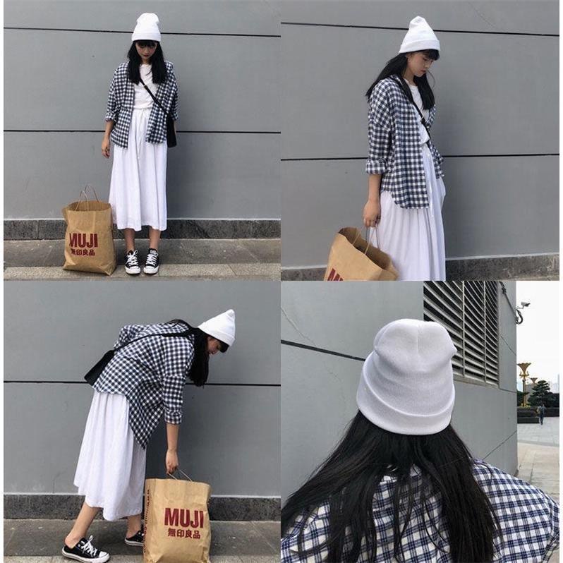 Mũ len phong cách hip hop Hàn Quốc thời trang cho nam nữ