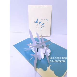 Chim Bồ Câu ( Bird )- Thiệp 3D