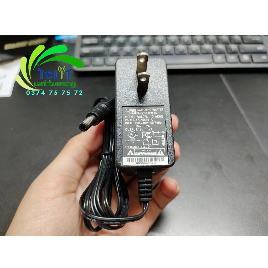 Nguồn Adapter 12V-2A cao cấp chính hãng ACBEL giá rẻ, chất lượng cao