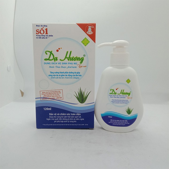 Dung dịch vệ sinh phụ nữ Dạ Hương Xanh Dương (có vòi) 120ml - Coastlinecare Pharmacy