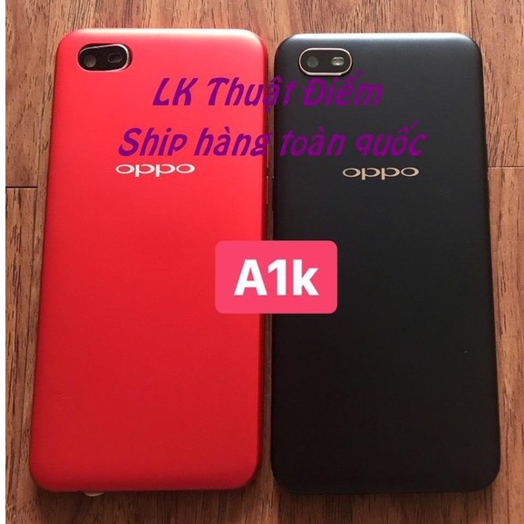 bộ vỏ oppo A1k - gồm lưng , sườn , phím , kính camera