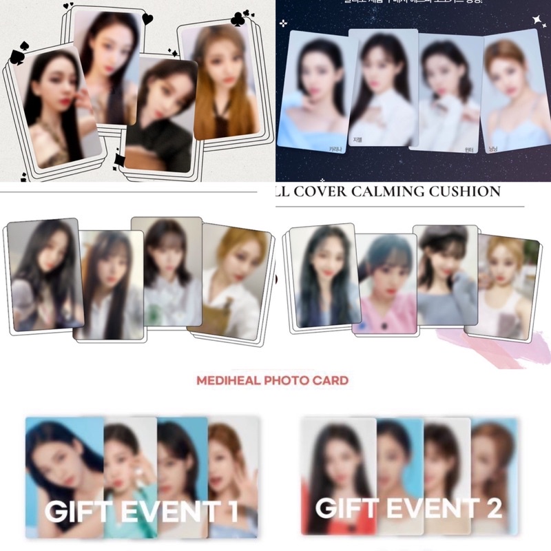 Thẻ Card aespa CLIO, Mediheal Event ‘savage’ Girls