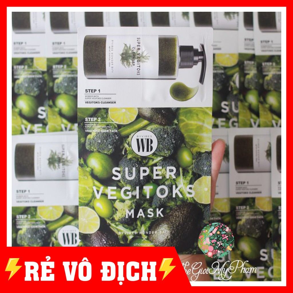 Mặt Nạ Thải độc Rau Củ Quả Super Vegitoks Mask - HOT