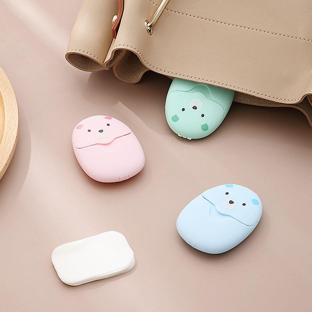 Hộp 50 Xà Phòng Giấy Dễ Thương Dùng Khi Đi Du Lịch