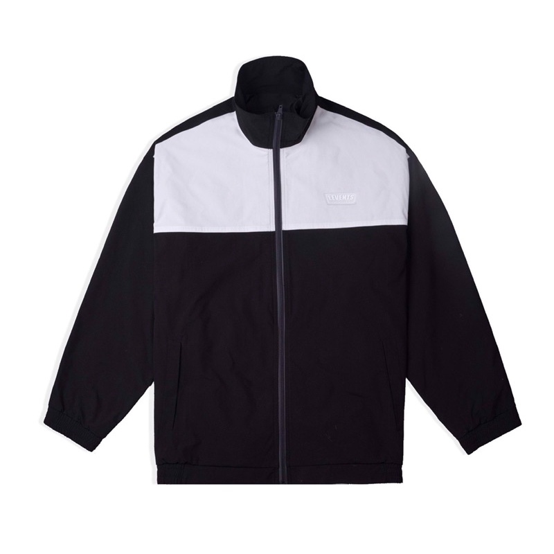 Áo Khoác Jacket Levents Zipper Black/White