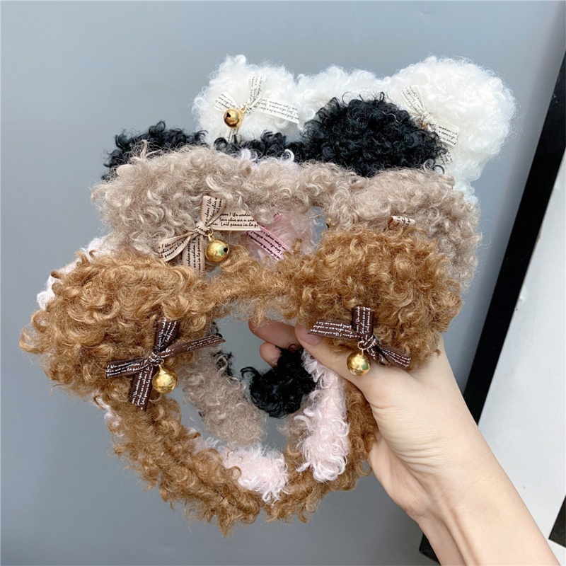 Băng Đô Tai Gấu Bằng Lông Độc Đáo Hóa Trang Halloween Dành Cho Người Lớn