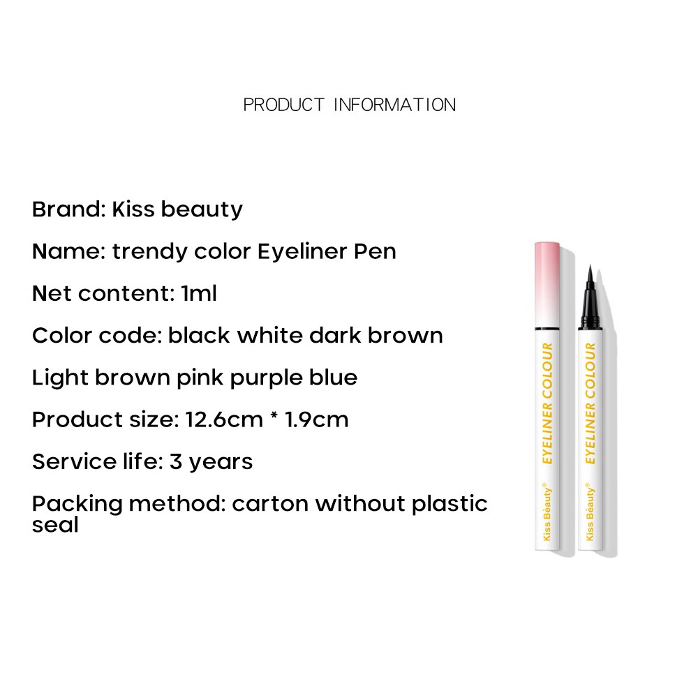 (Hàng Mới Về) Bút Kẻ Mắt Dạng Lỏng 100% Chính Hãng Nhanh Khô Chống Thấm Nước Với 6 Màu Lựa Chọn | BigBuy360 - bigbuy360.vn