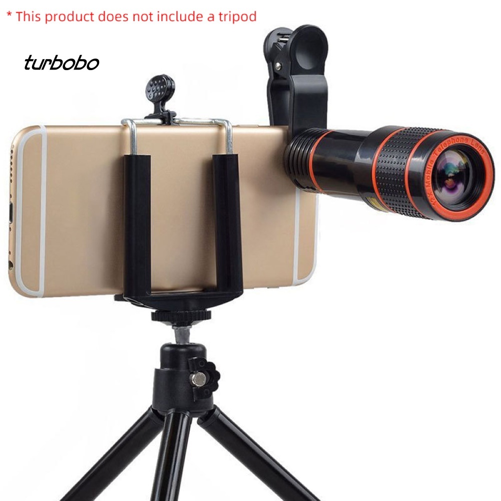 SJ_Universal 12X Zoom HD Telescope Telephoto Mobile Phone Camera Lens with Clip