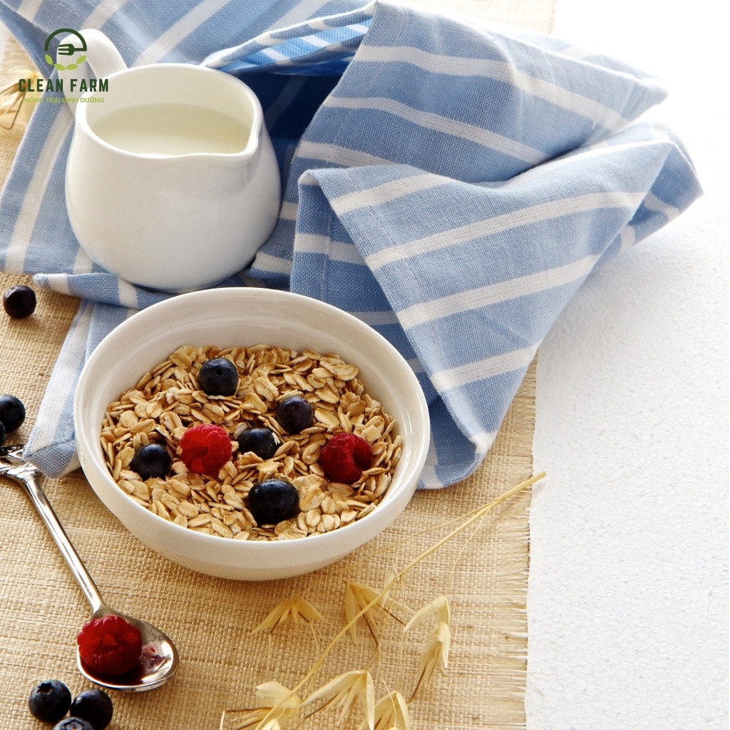 Yến Mạch Cán Dẹt RAINBOW - Hộp 500g Nhập Khẩu Úc Hạt Thơm Phù Hợp Chế Độ Ăn Kiêng Giảm Cân