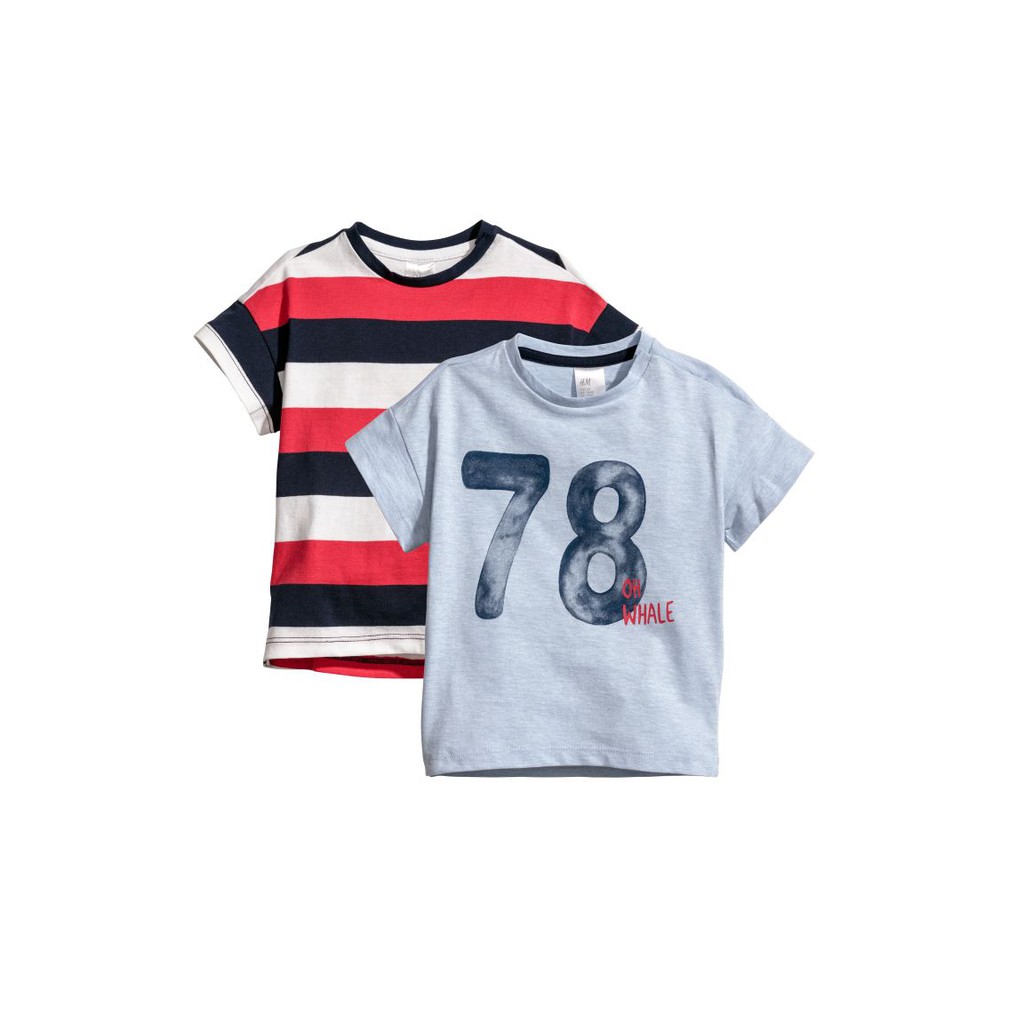 Set 2 áo 78 HM H&amp;M sz 4-6m_hàng chính hãng authentic