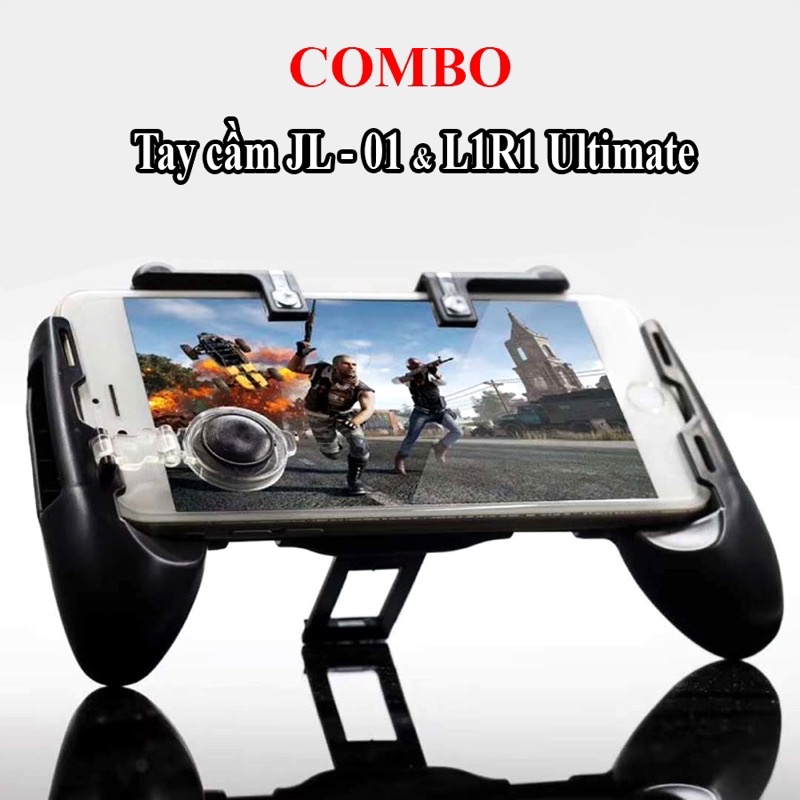 Tay cầm chơi game điện thoại JL kèm giá đỡ