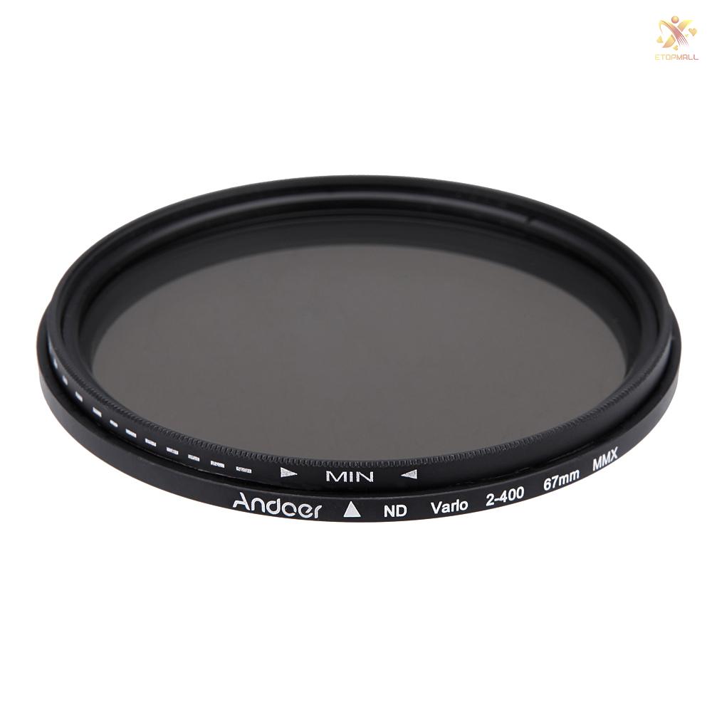 Bộ Lọc Ống Kính Máy Ảnh Andoer 67mm Nd2 - Nd400