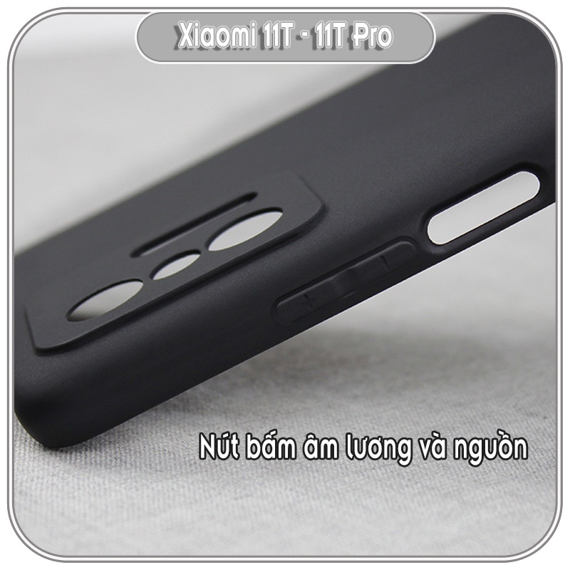 Ốp lưng TPU dẻo đen che camera cho Xiaomi 11T