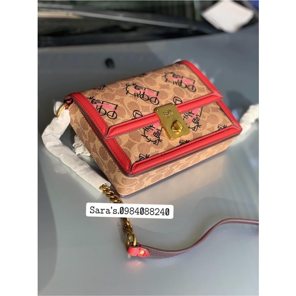 Sẵn - Túi Coach hutton hoạ tiết - authentic