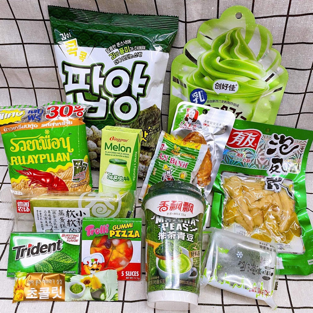 Combo ăn vặt theo màu FREE GÓI QUÀ VÀ NƠ | BigBuy360 - bigbuy360.vn