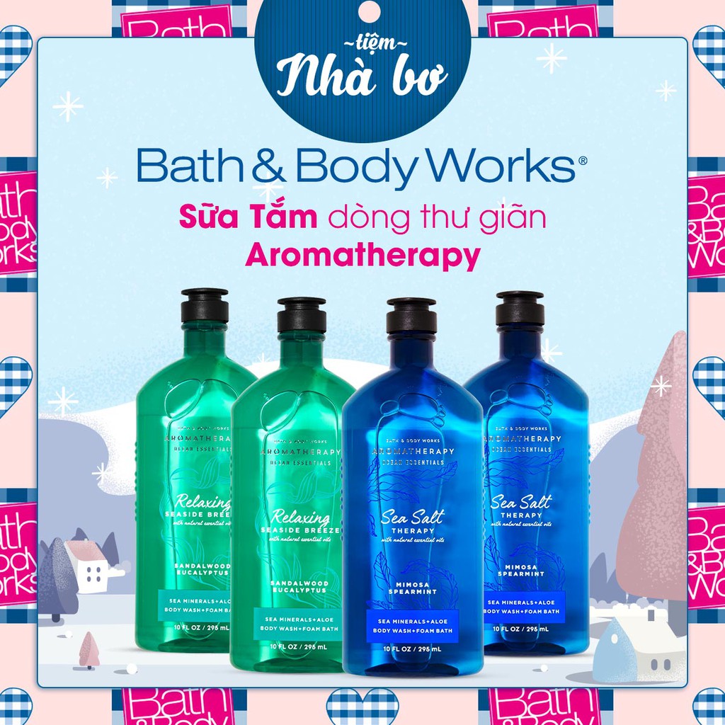 [Hàng USA]  Sữa tắm dòng thư giãn Bath and Body Works 295ml - Mùi Mới