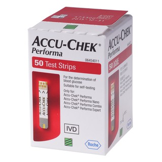 Que thử đường huyết Accuchek Performa 50 (lọ 50 que)