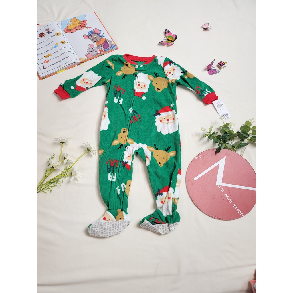 (Chọn màu- 18M) Body nỉ liền thân cho bé trai, bé gái, Bộ đồ liền thân, bodysuit,bodysleep