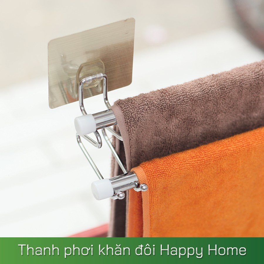 Thanh phơi khăn đôi Happy Home