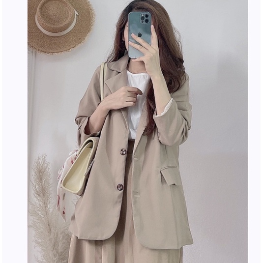 Áo blazer túi nắp 2 lớp màu lạ hàng loại 1