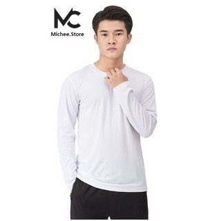 Áo Thun Nam Dài Tay Unisex. Áo thu đông trơn tay dài cổ tròn basic vải sufa giữ nhiệt MC01 | BigBuy360 - bigbuy360.vn