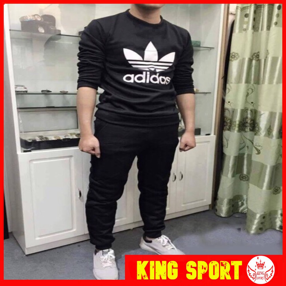 Bộ quần áo thu đông thể thao nam vải nỉ ấm áp 🌟KINGSPORT🌟 Bộ quần áo thể thao nam vải nỉ mềm mịn ấm áp