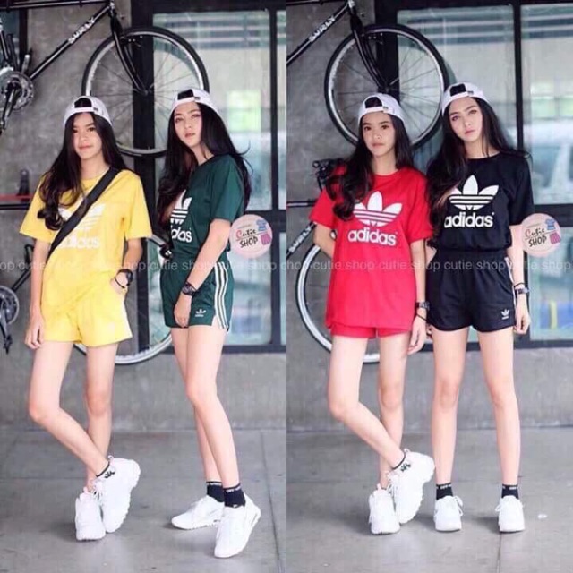 Bộ cotton ngắn Adidas
