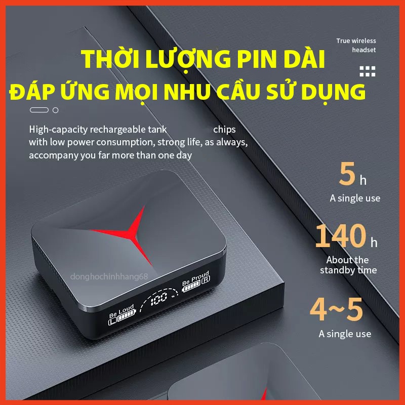 Tai Nghe Không Dây M90 Pro Bluetooth 5.3 Pin Cực Trâu Nghe Nhạc Cực Hay Âm Bass Cực Chất Bảo Hành 1 Năm