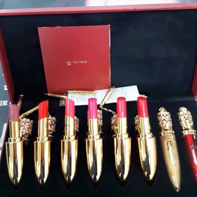 tách sét từ Set son WHOO Luxury Lip Rouge full bộ 8 cây bản Limited