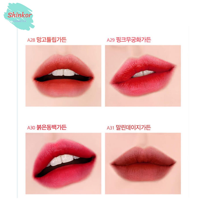 [MUA 1 TẶNG 1]  Son Kem Lì Black Rouge Air Fit Velvet Tint Shinko