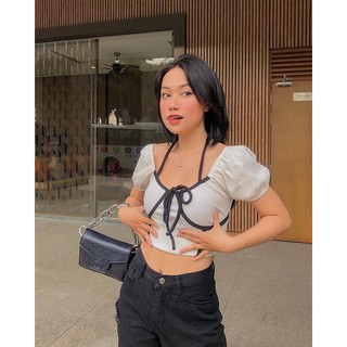 CROPTOP YẾM NƠ NGỰC