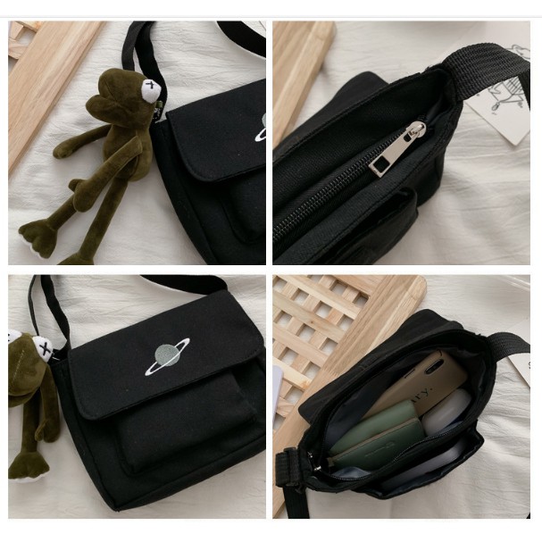 [FREESHIP] Túi vải, túi đeo chéo thời trang unisex hình hành tinh siêu dễ thương | BigBuy360 - bigbuy360.vn