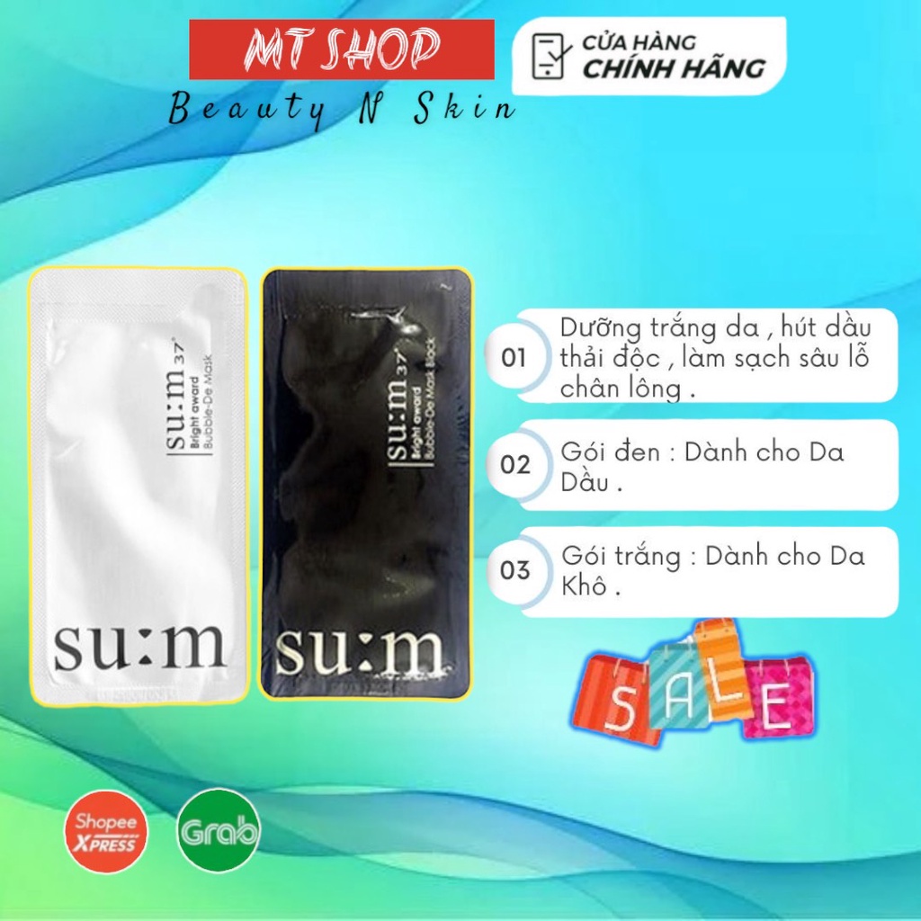 Mặt Nạ Sum Trắng Da Thải Độc Su:m 37