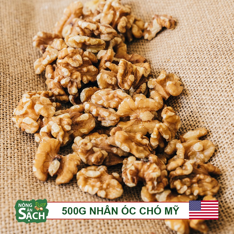 500g Nhân Óc Chó Sạch Mỹ California NHÂN VÀNG