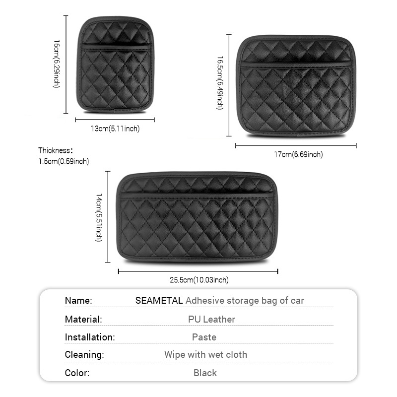 Túi Da PU Đựng Vật Dụng Gắn Sau Ghế / Cửa Ra Vào / Xe Hơi Thông Dụng