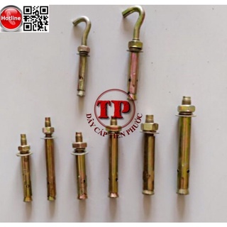 Combo 10 cái nở sắt, bu lông nở, ticke, tắc kê sắt m12-m20