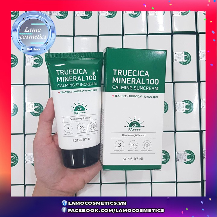 Kem Chống Nắng Some By Mi Truecica Mineral 100 Calming Suncream SPF50+/PA+++ 50ml