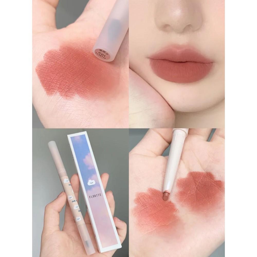 Flortte Son Môi Hai Đầu Màu Nhung Lì Thời Trang