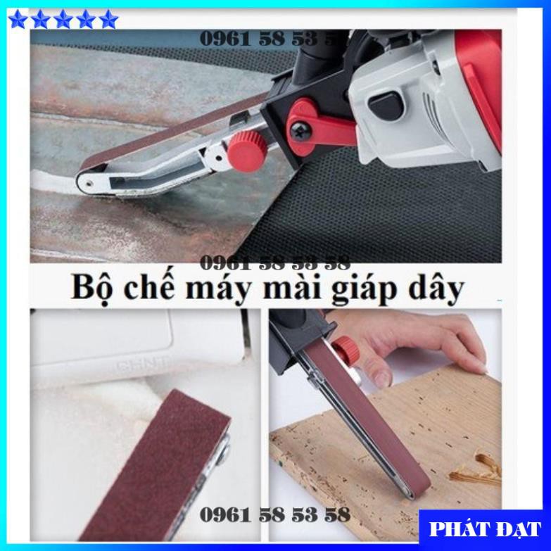 Bộ chuyển đổi máy mài máy cắt thành máy chà nhám băng đánh bóng inox gỗ (DCG)