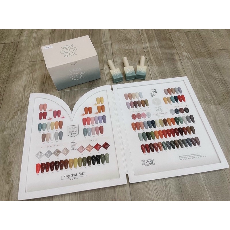 [Mã 254FMCGSALE giảm 8% đơn 500K] Set sơn gel cao cấp Very Good Nail 126 màu tặng bảng màu base top