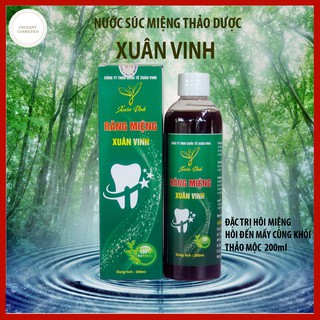Nước Súc Miệng Xuân Vinh FREESHIP ❤ Sâu Răng, Hôi Miệng ❤ Dung Tích 200 ml