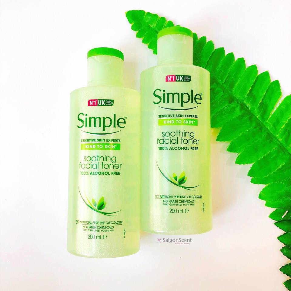 Toner Simple dịu nhẹ dưỡng da 200ml