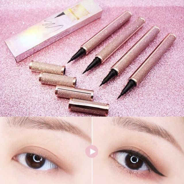 Bút Dạ Kẻ Mắt Mèo Bellemystery Vỏ Nhũ Lấp Lánh | BigBuy360 - bigbuy360.vn