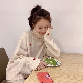 [ 𝗢𝗥𝗗𝗘𝗥 𝗧𝗔𝗢𝗕𝗔𝗢 ] Áo Len Thêu Tim Tay